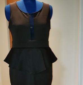 Women plus peplum dress